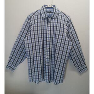 Chaps Men's Plaid Long Sleeve Dress Shirt l Size: 16 - 32/33